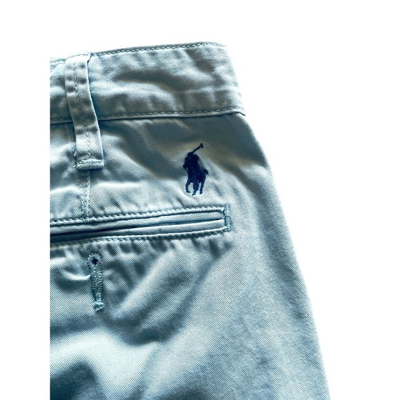 Polo Ralph Lauren Mens Size 34 Chino Shorts Blue 100% Cotton Relaxed Fit - Picture 3 of 11